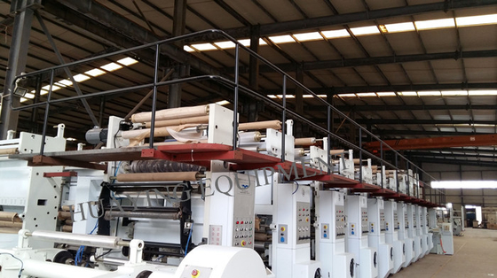 10 Farbflexographische Druckmaschine mit Servomotorantrieb, Gravüren-Druckmaschinen