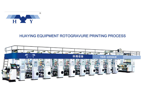 9 Farbzylindertiefdruck-Druckmaschine für den Druck des Laminierungs-Filmes mit dem Druck-Einheits-Servo gefahren